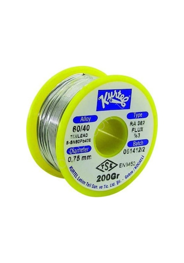 Kurtel Lehim Teli 200Gr 0.75Mm Kendinden Pastalı N11.136