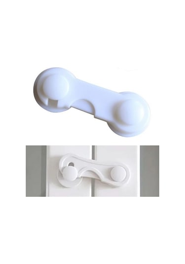 Bebek Çocuk Güvenliği Çekmece Ve Dolap İçin Kendiliğinde Yapışkanlı Vidasız Kapak Kilidi 4832