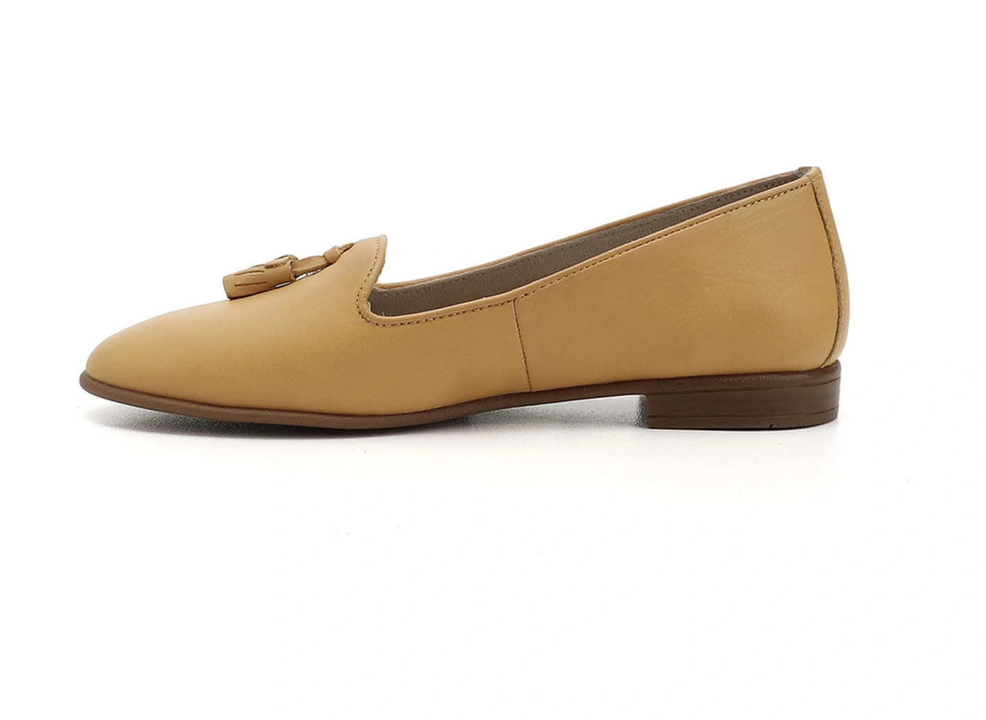 Gönderi R Kadın Hardal Hakiki Deri Püsküllü Babet Gdza13424160 Hardal