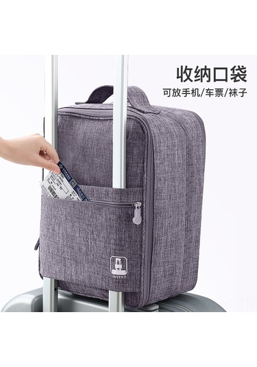 Yifomall Siyah Seyahat Giyim Çantası: Su Geçirmez Kalın Malzeme, El Tutan Veya Duvar Takılan, İç Çamaşırı Ayakkabı Çorap Saklama Kutusu