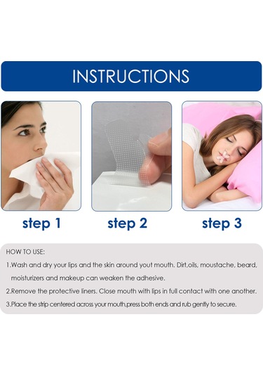 Hangfox South Moon Uyku Ruhu Sağlamak İçin Burun Açıcı Horlama Durdurucu Bandı 60 Adet