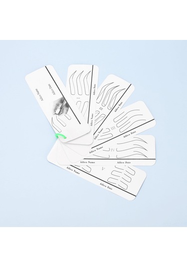 Wezone Başlangıçcılar İçin Taşınabilir 6 Adet Kaş Kalıbı Seti - Çizgi Uygulaması, Farklı Teknikler Ve Ayırmalı Halka