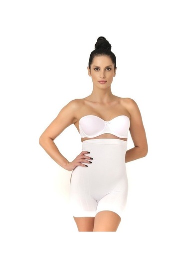Emay Basen Açık Boxer Kadın Korse 2033 Beyaz