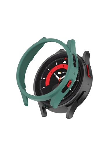 Sones Samsung Galaxy Uyumlu Watch5 Pro 45mm Yarım Kapsama Delikli Pc Koruyucu Kılıf İçin