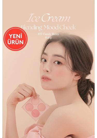 Dasique Karıştırılabilir Renk Tonlarına Sahip 4lü Allık Paleti Blending Mood Cheek 07 Candy Berry 07 Candy Berry