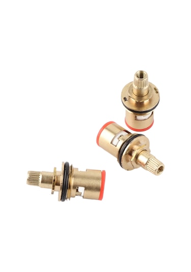 Vkemall 10 Adet Porselen Kromlu Paspas Krom Valf Çekirdeği, Ev, Mutfak, Lavabo Paspas Tamiri İçin Dayanıklı Bakır Malzeme, Su Tıkanıklığını Önleyen Tamir Seti Diğer