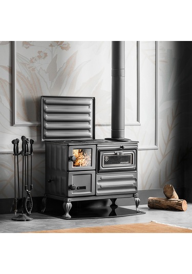 Soba Erendemir Kuzine Şömine Döküm Pik Ayaklı Em804B-D-P