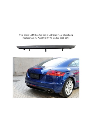 Symbee Audi Tt 2006-2014 Siyah Led Arka Fren Lambası - Yüksek Konumlu Plastik Yeni Oem Uyumlu