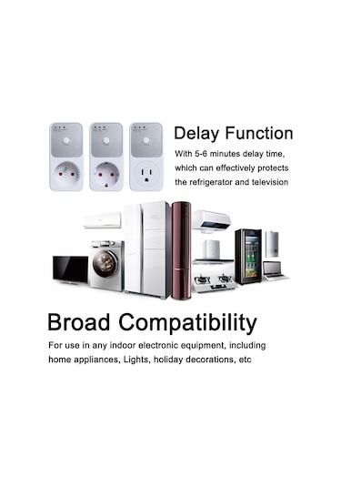 Yaleker Buzdolabı Ve Tv Koruyucu - 170-260v Voltaj Koruma, 5-6 Dakika Gecikmeli