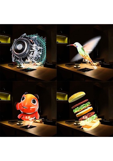 Electroon F2 43cm Smart 3d Hologram Fan 12volt Ios Anroid Kontrol