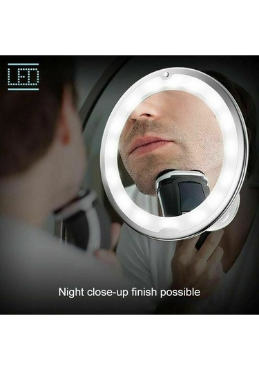 Cbx Duvara Monte Emme Kupası Tipi Led Işıklı Makyaj Aynası
