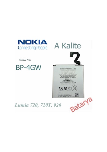 Nokia Bp-4Gw Batarya Nokia Lumia 720 720T 920 Uyumlu Batarya