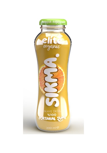 Sıkma %100 Portakal Suyu 200 Ml