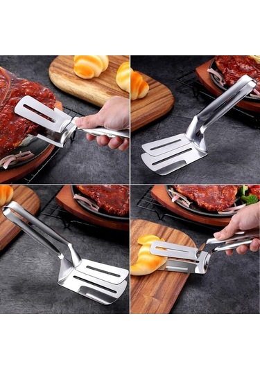 Didadodo Paslanmaz Çelik 304 Mangal Maşası - Küçük Ve Hafif Izgara Ve Barbekü İçin Pratik Mutfak Aleti