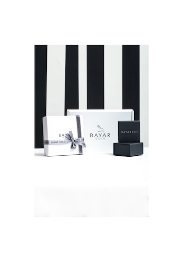 14 Ayar Altın Sallantılı Taşlı Halka Sıkıştırma Hızma Sarı