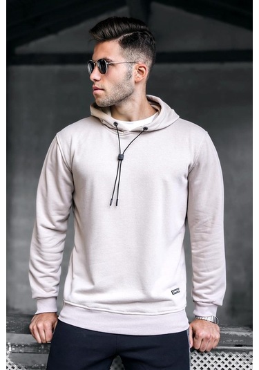 Madmext Bej Erkek Sweatshirt 5334 Bej
