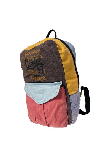 Kaliteli Vintage Tek Gözlü Disayn Sırt Gezi Çantası Kc Harley Bag 5097 Mavi