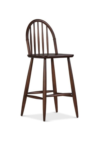 Rustica Ahşap Bar Sandalyesi Ceviz