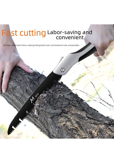 Yuntech01 Ev, Bahçe Ve Dış Mekan İçin El Testere - Hızlı Kesim, Katlanabilir Tasarım, Çok Amaçlı Kullanım Büyük Boy