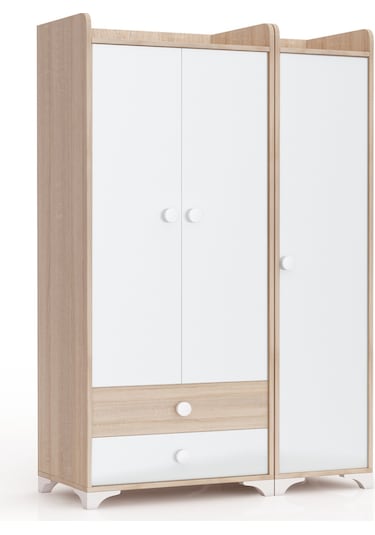 Patiko BDLP 049 Sonomo 3 Kapılı Dolap Beyaz - Sonomo