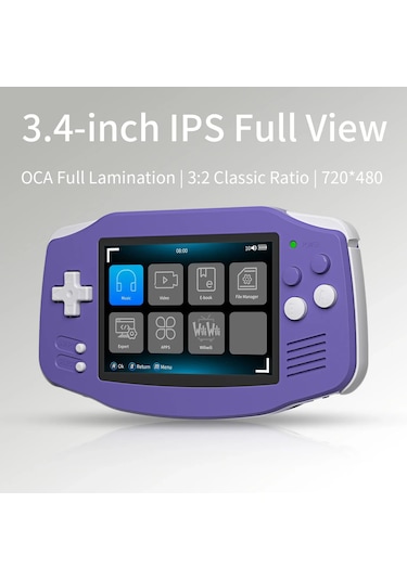 Rg 34xx Taşınabilir Oyun Konsolu 3.4 Ips Ekran Cortex-a53 Linux S