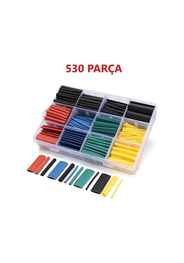 530 Adet Isıyla Daralan Makaron Seti Kablo Koruyucu Kablo Yalıtım (541871002)