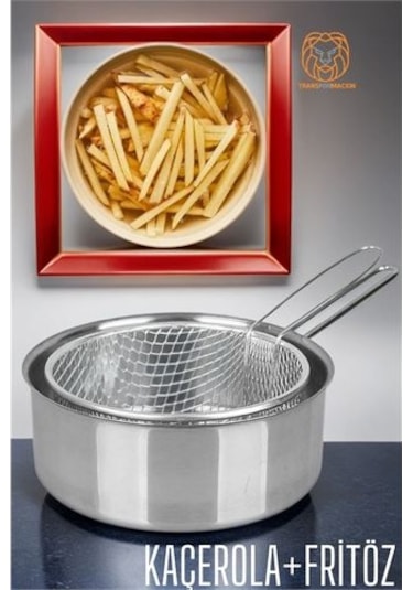 Modacar Fritözlü Kaçerola Multi Kullanım Çelik 20 Cm Diğer