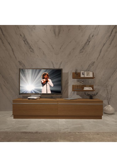 Decoraktiv Eko 4b Mdf Std Tv Ünitesi Tv Sehpası Ceviz