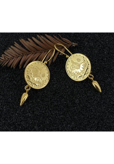 Çelikoğlu Kuyumculuk 14 Ayar Altın Reşatlı Küpe 2,22 Gr Açık Sarı Altın