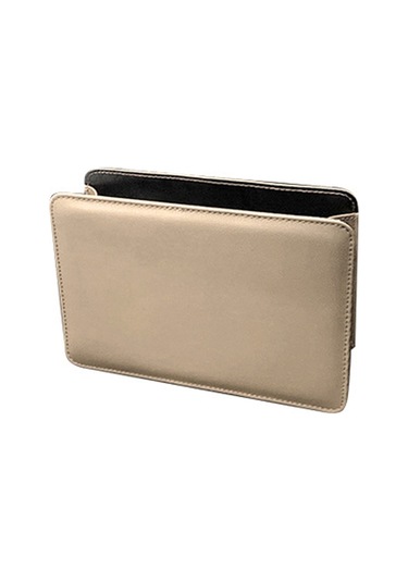 Araba Katlanır Çöp Kutusu Çok Fonksiyonlu Koltuk Arkalığı Asılı Saklama Kutusu Bej