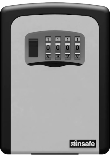 İnsafe Isc801Key Şifreli Çelik Kasa Anahtar Kasası Kutusu Gri