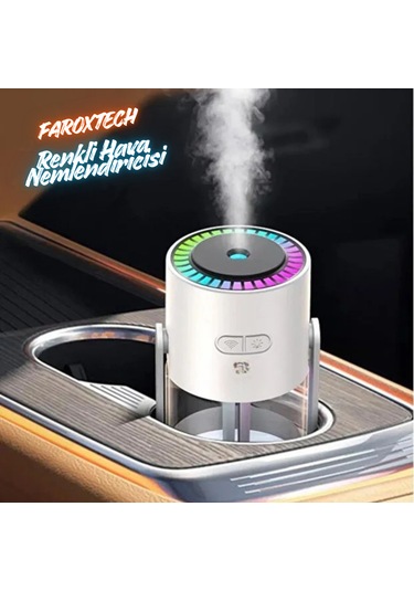 Rgb Işıklı Hava Nemlendirici Buhar Makinesi Döner Açılı Ultra İnce Sprey Usb Çalışma Sessiz
