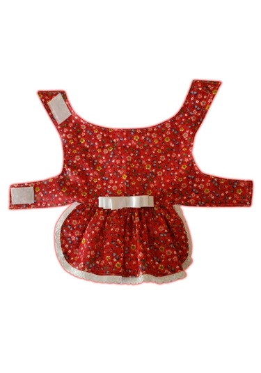 Gobo Rengarenk Çiçekli Fiyonklu Kedi Köpek Kıyafeti