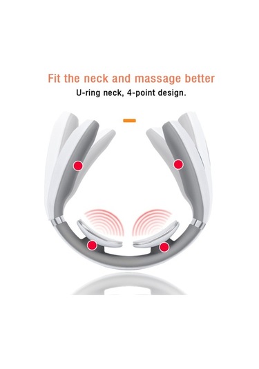 Novahub Boyun Masaj Aleti Elektromanyetik Şok Darbeli Servikal Fizyoterapi Aleti Isıtma Fonksiyonlu-562 Kolay Kullanım Çok Renkli