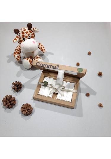 Organik Pamuk 7'li Bebek Ağız Mendili 20x20 Cm 7 Adet