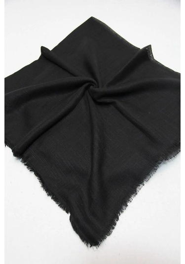 10'lu Sadece Siyah Flamlı Düzrenk Dağıtmalık Hac Umre Hediyelik Çeyizlik Flamlı Pamuk Eşarp Yazma Çok Renkli