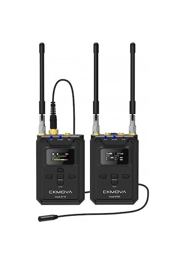 Ckmova Vocal M V4 UHF Çift Kanallı 1 Alıcı 2 Vericili  Mikrofon