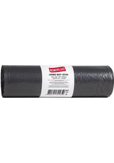 Koroplast Eko Sanayi Çöp Poşeti Jumbo Boy 80 X 110 Cm 10 Adet - Siyah