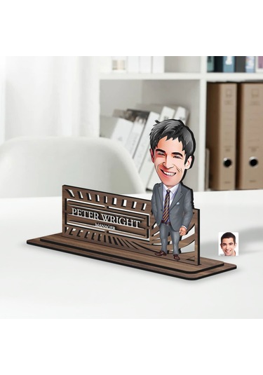 Bk Gift Kişiye Özel 3d Kabartma İsimli Baba Karikatürlü Ahşap Biblo-6, Babaya Hediye, Babalar Günü Hediyeleri Kobitmeyen138194 Bk Gift