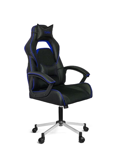 Türksit Range Yastıklı Yönetici Ve Oyuncu Koltuğu Mavi Siyah - Mavi