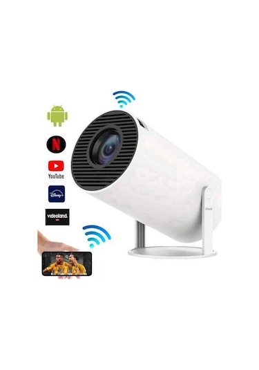 Sinema Projektörü Android Hdmı Usb Wifi Ses Çıkışlı Ayaklı Projeksiyon Taşınabilir 01195435