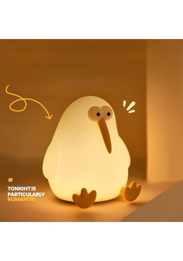 Suntek Karikatür Gece Lambası Dekoru Masa Üstü Emzirme Oturma Sıcak Sarı Işık