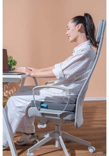 Visco Tekerlekli Sandalye Minderi Visko Arkası Açık Minder 41x39x6 Cm