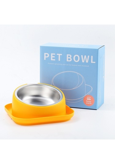 Cbtx Kedi Ve Köpek Mama Kasesi Hepsi Bir Arada Evcil Hayvan Yeme Eğimli Ağız Kasesi Turuncu