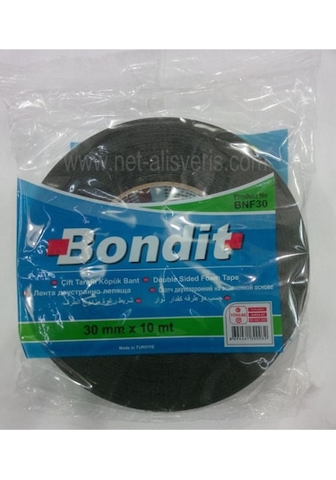 Bondit Çift Taraflı Köpük Bant 25mmx10mt Bnf25
