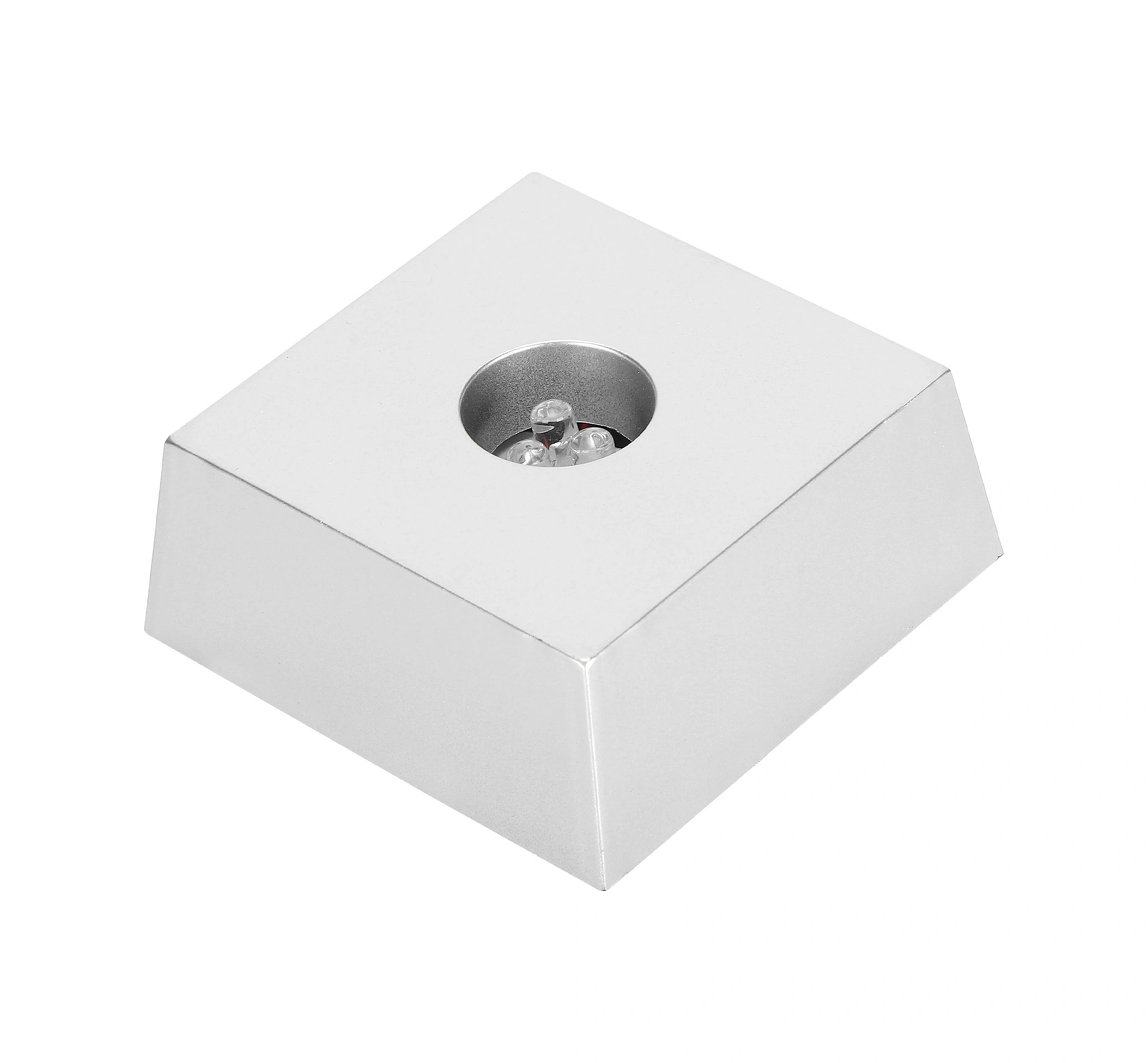 Wezone Küçük Trapezoid Plastik Lambaderi - Kristal, Cam Nesneler İçin Renkli Sürekli Değişen Aydınlatma Aksesuarı Pil Yok Diğer