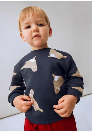 Mayoral Erkek Bebek Sweatshirt Gri