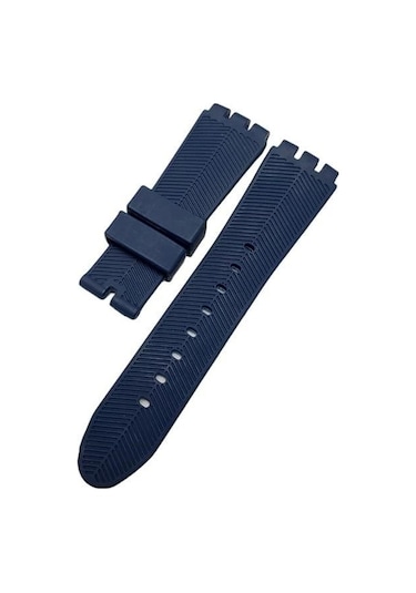 Swatch Yos Model 24mm Lacivert Silikon Saat Kordonu
