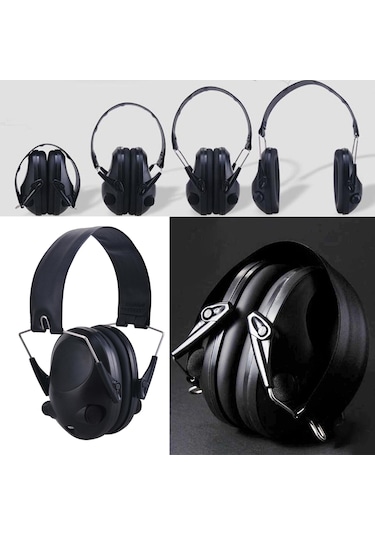 Dolıty Katlanabilir Taktik Kulaklık Gürültü Yeni-siyah