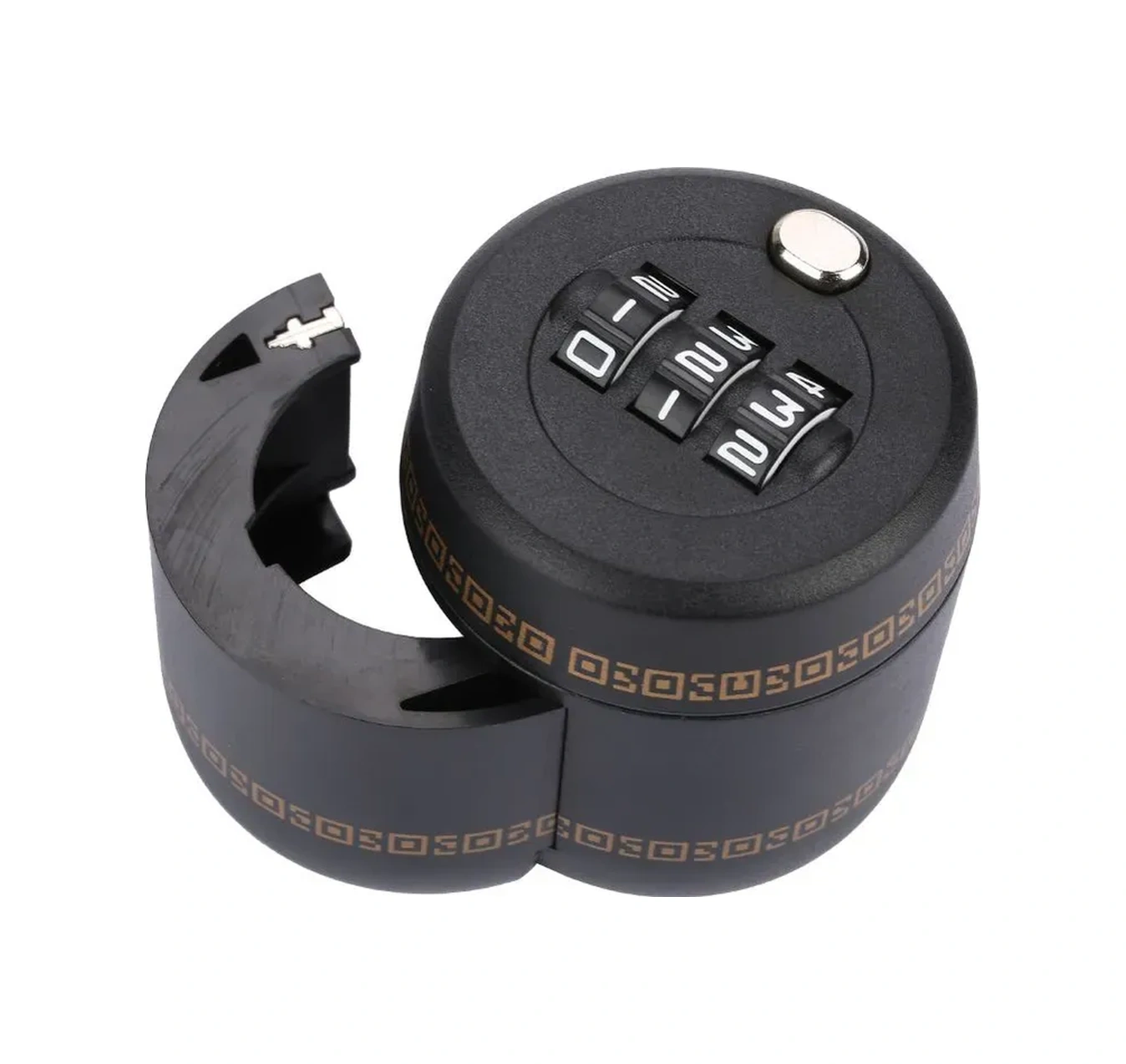 Konesam Siyah Şarap Şişesi Koruması - 3 Haneli Kombinasyon Kilidi İle Çocuk Ve Yetkisiz Erişimi Engelleme